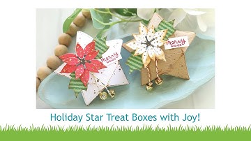 Holiday Star Treat Boxes with Joy