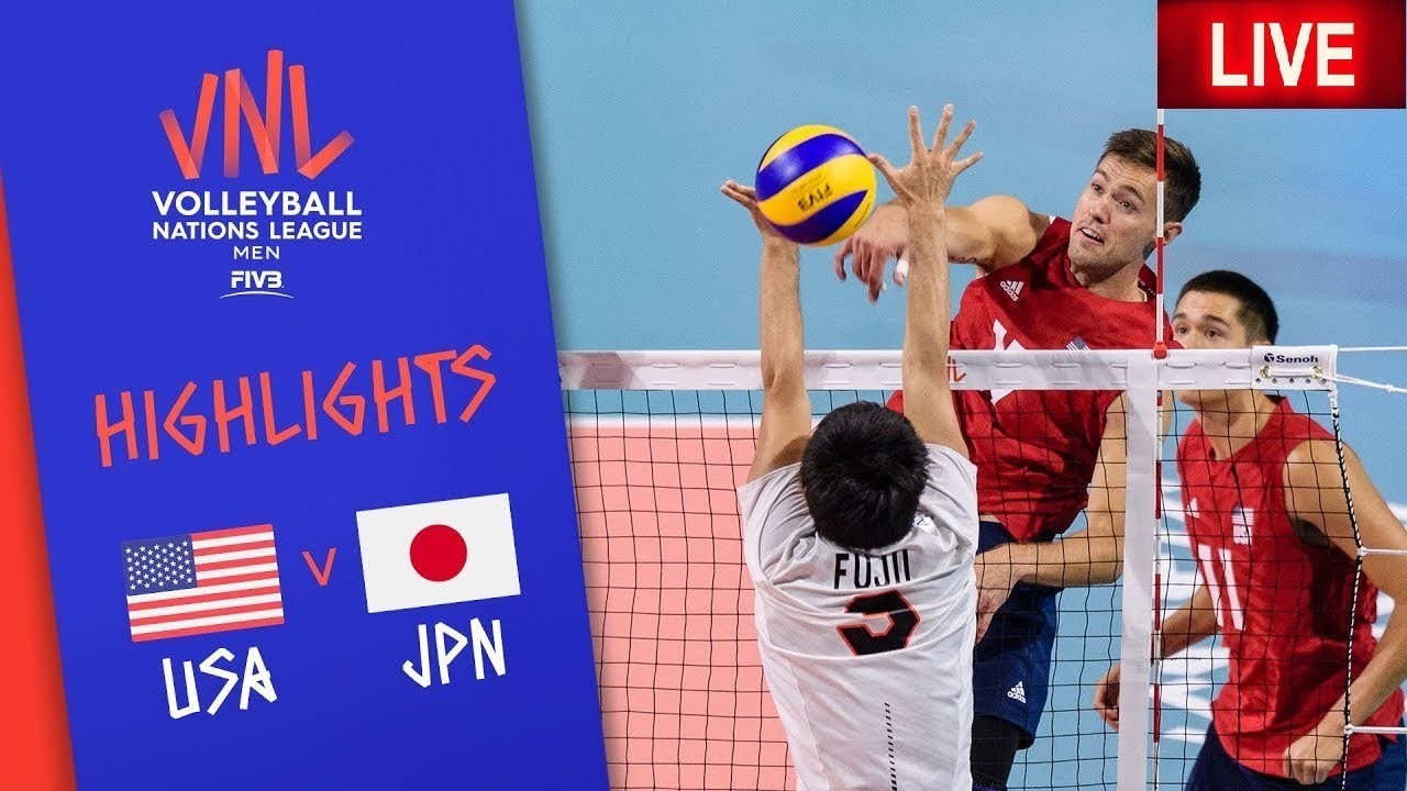 USA vs Japan Live Stream VNL Round 5 Full Game YouTube