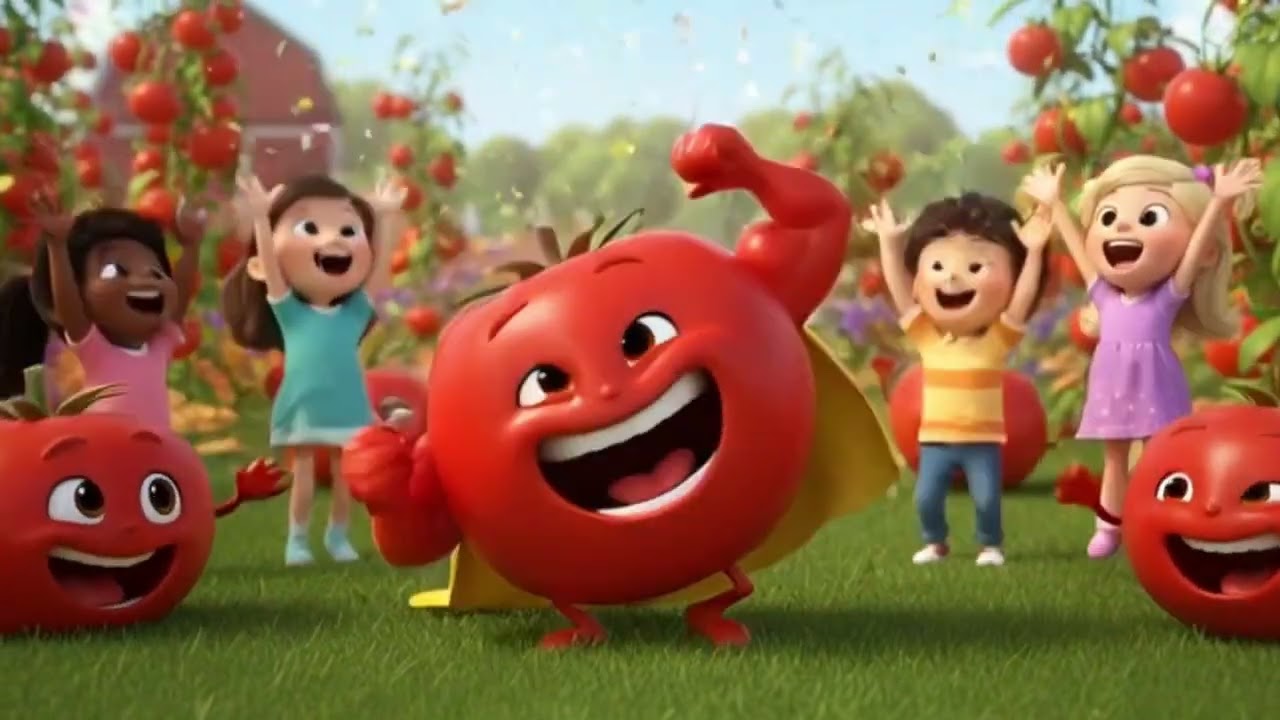 Aaha Tamatar Bada Majedar 🍅 | Hindi Kids Rhyme | Nursery Rhymes for Children | Hindi Balgeet