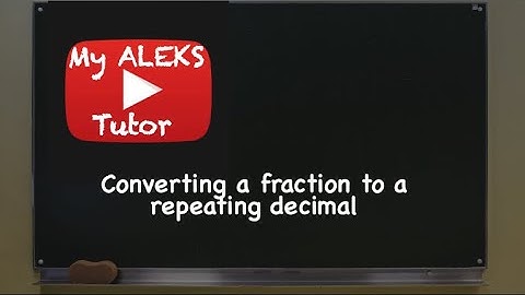 Converting a fraction to a repeating decimal: Basic