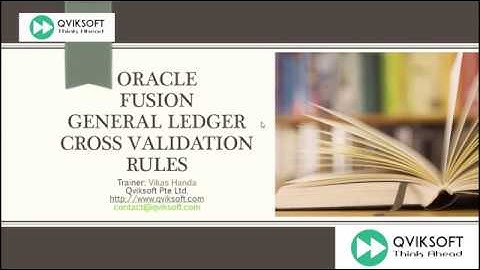 Oracle Fusion General Ledger Cross Validation Rules