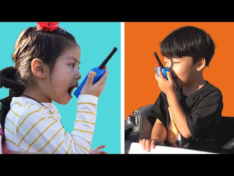 서은이와 유준이의 야구놀이 공찾기 망원경 무전기 <strong>Baseball</strong> <strong>with</strong> Walkie-talkie