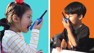 야구공을 찾아주세요!! 서은이와 유준이의 야구놀이 공찾기 망원경 무전기 Baseball with Walkie-talkie screenshot 3