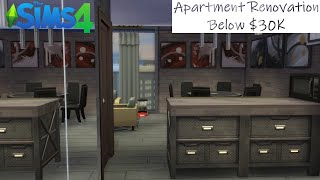 $30K below budget apartment renovation | The Sims 4 | Speed Build &amp; Tour