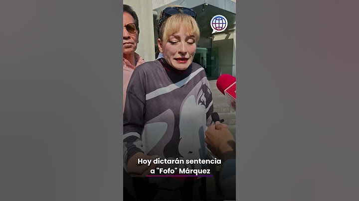 Hoy dictarán sentencia a "Fofo" Márquez