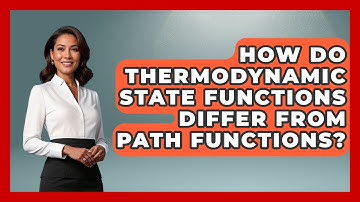 How Do Thermodynamic State Functions Differ From Path Functions? - Thermodynamics For Everyone