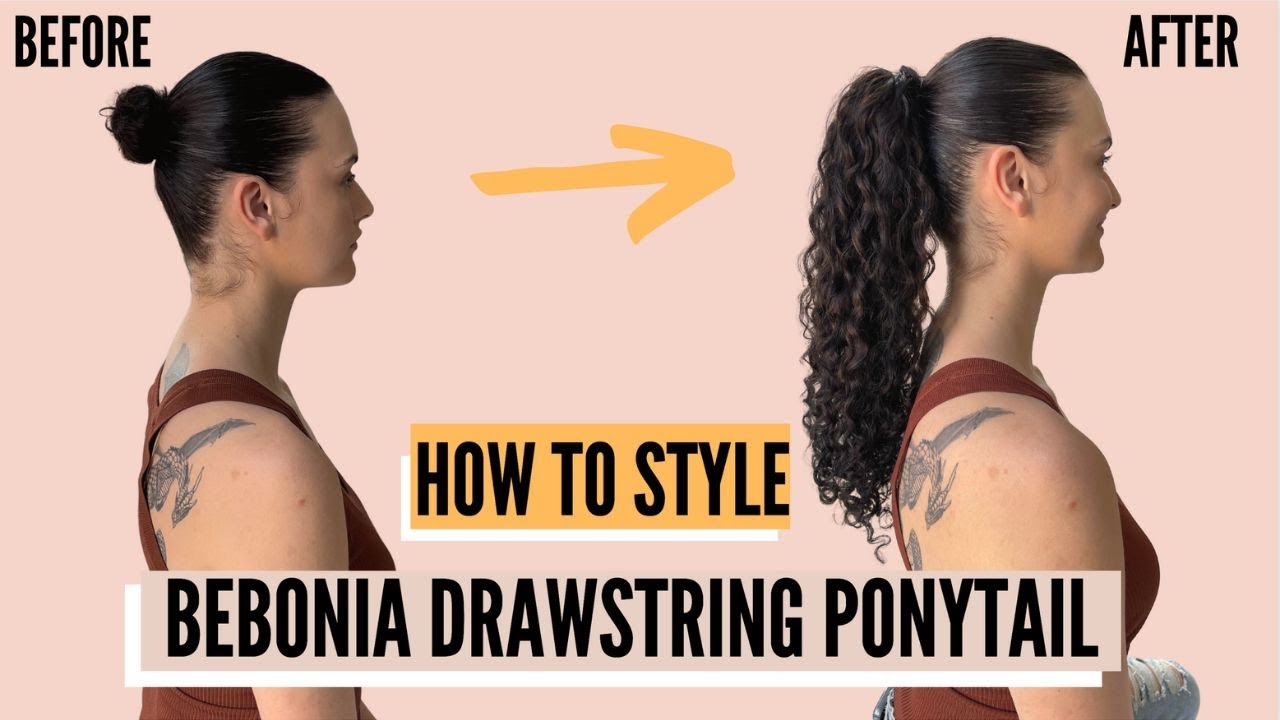 How to Style a Curly Ponytail Bebonia Curly ClipIn Hair Extensions