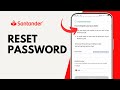How to Reset Santander Bank Password?