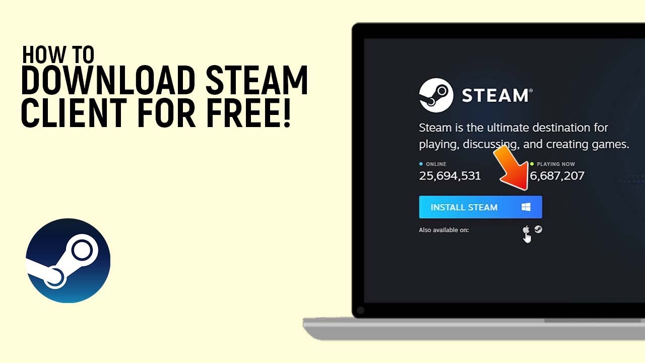 How to Download Steam Client on PC for Free [EASY] 