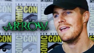 Stephen Amell "Arrow" Talks Oliver/Felicity Relationship & IVs - Comic-Con 2014