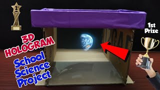 3d Hologram Box Screen Working Model | Science Project Ideas | Easy science experiments #science