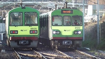 IE 8510 and 8100 Class Dart Trains - Howth Junction Station, Dublin