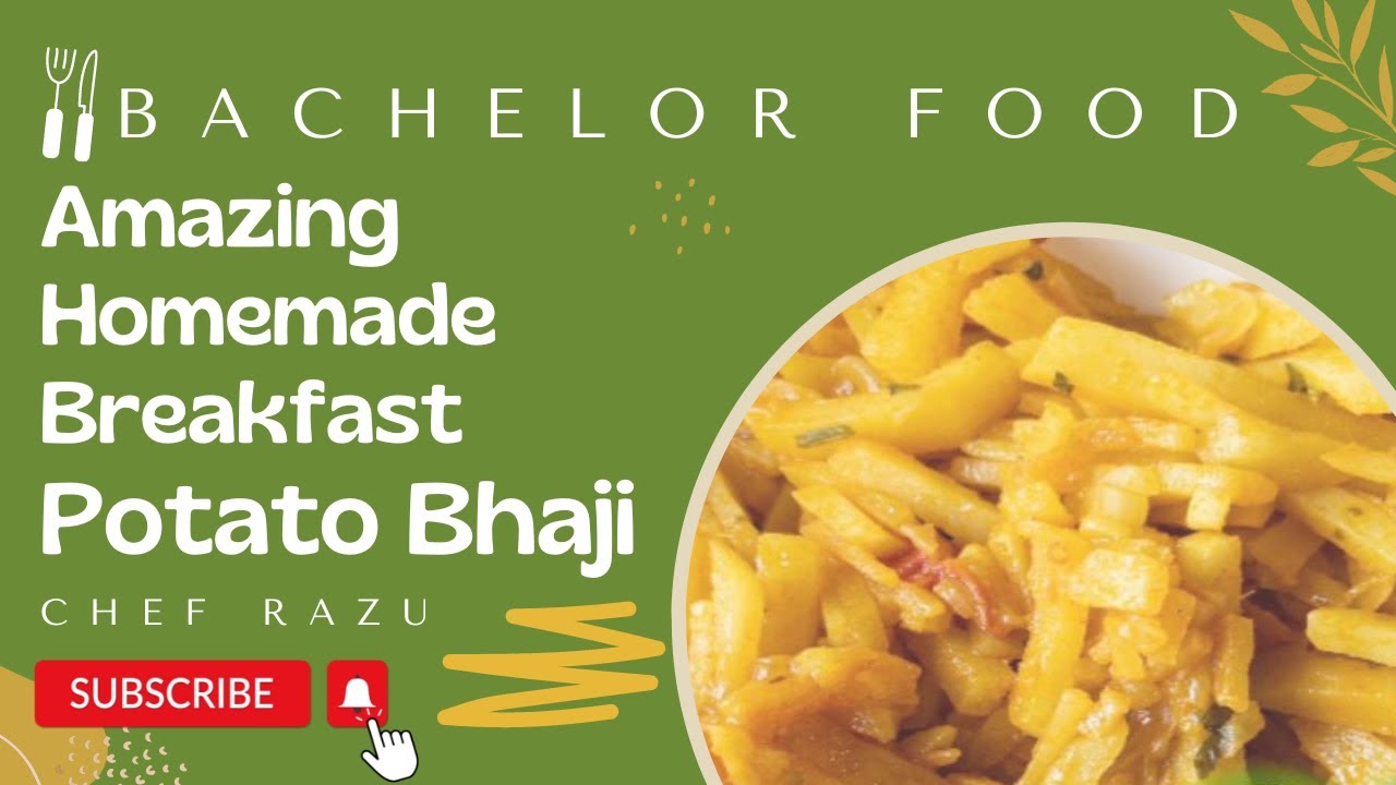 Quick and Easy Potato Bhaji Recipe Restaurant Style Vegetarian Recipe 😋