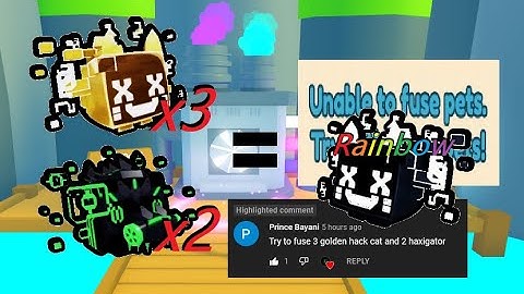 Fusing 3 Golden💻Hacked Cat and 2 Haxigator🐊 - in PSX!