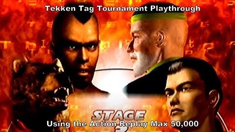 Tekken Tag Tournament 1 Bruce & Kuma Playthrough using the Ps2 Action Replay Max 50,000 :D #Ps2 #Sub