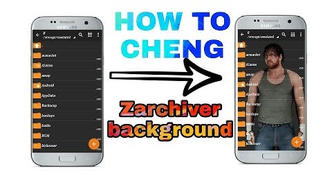 How to change Zarchiver background