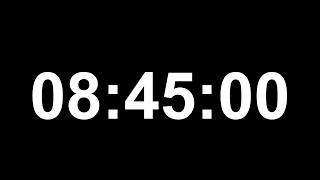8 Hour 45 Minute Focus Timer (No Music) | Deep Work | Study Session | Countdown Timer | Black Screen Wealth