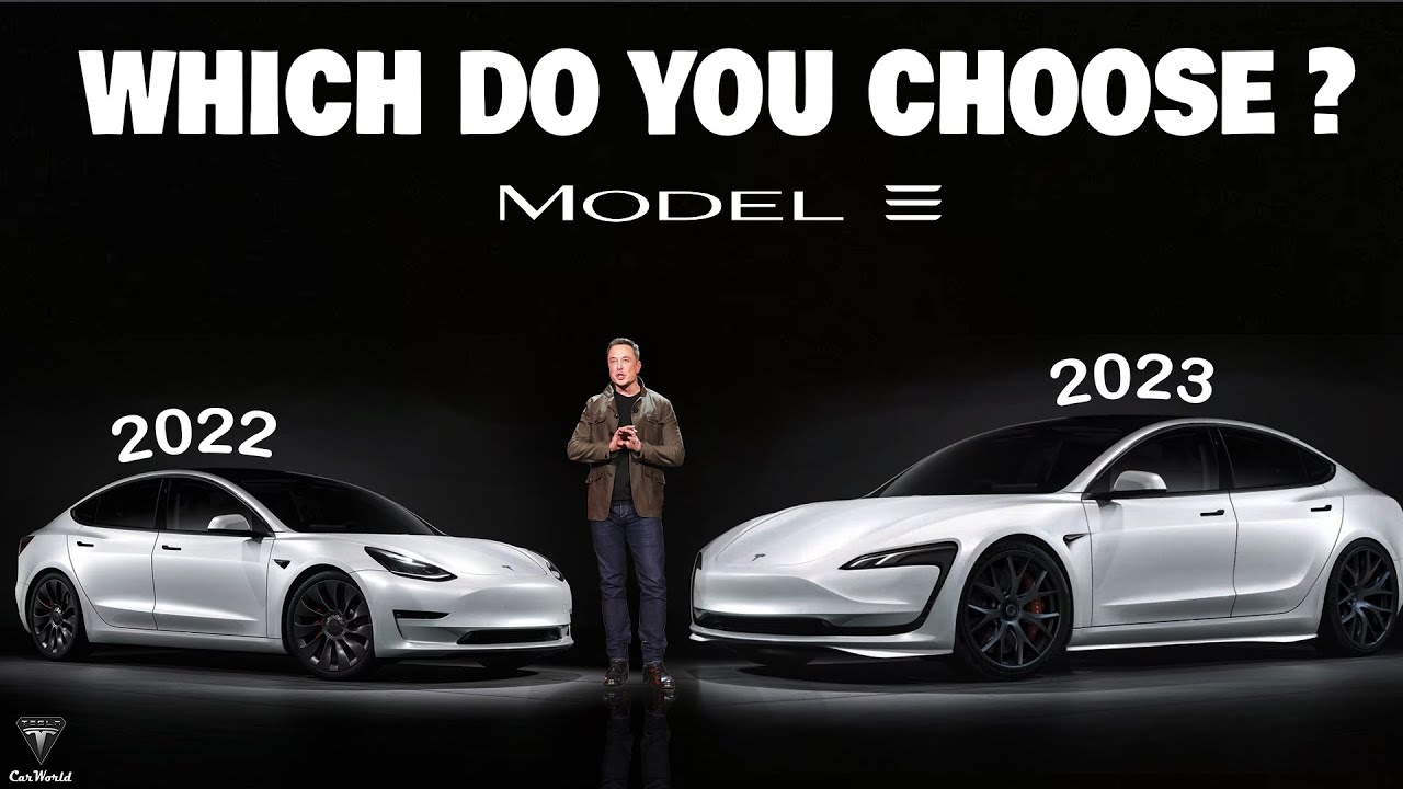 ⁣Comparing Tesla's New 2023 Model 3 to The Older Model 3