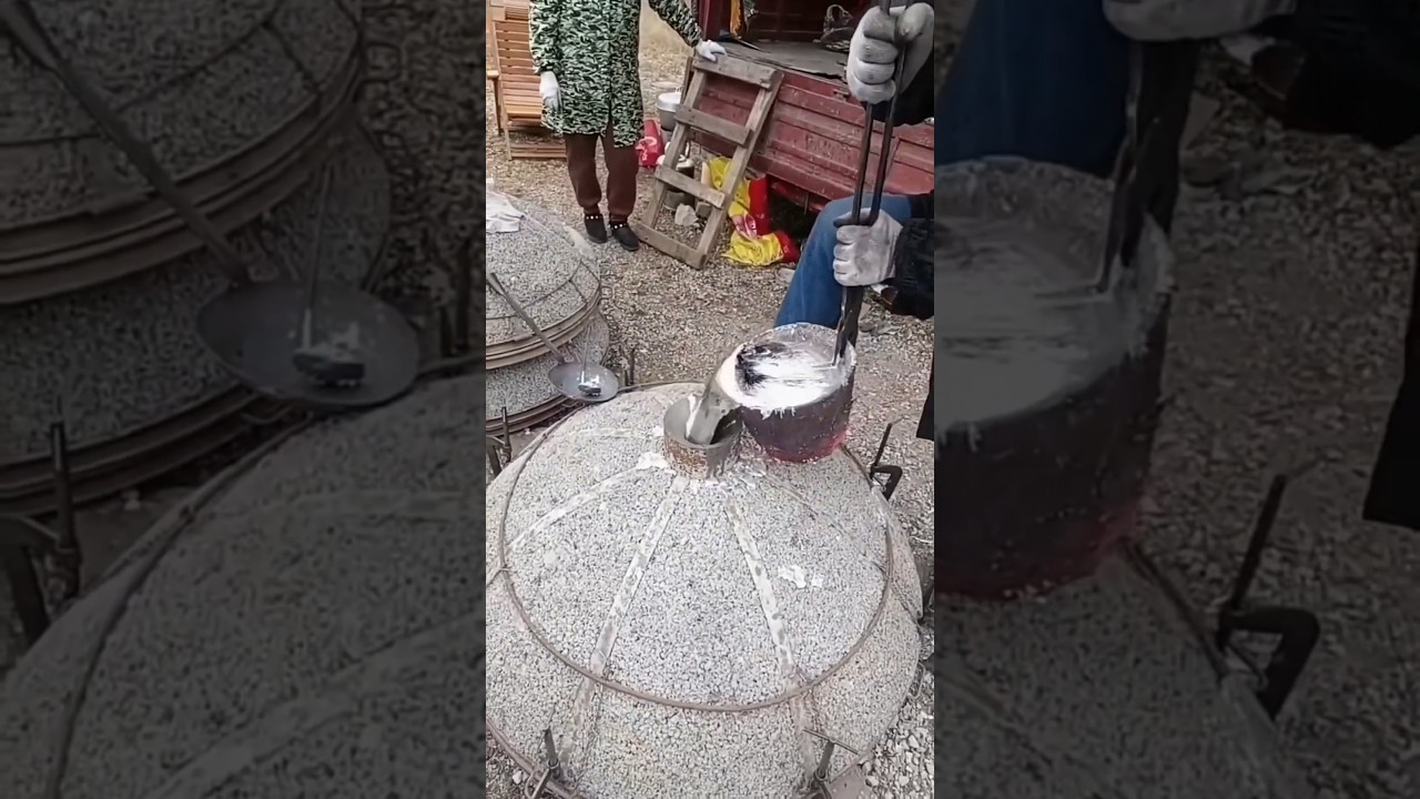 Process of making a pot by melting old aluminum wire
