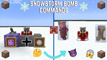Command Block Tutorial #171: Snowstorm Bomb Commands in Minecraft (1.19+)