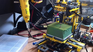 Lego 3-axis CNC test #1