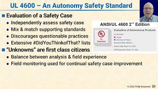L128 20 UL 4600    An Autonomy Safety Standard