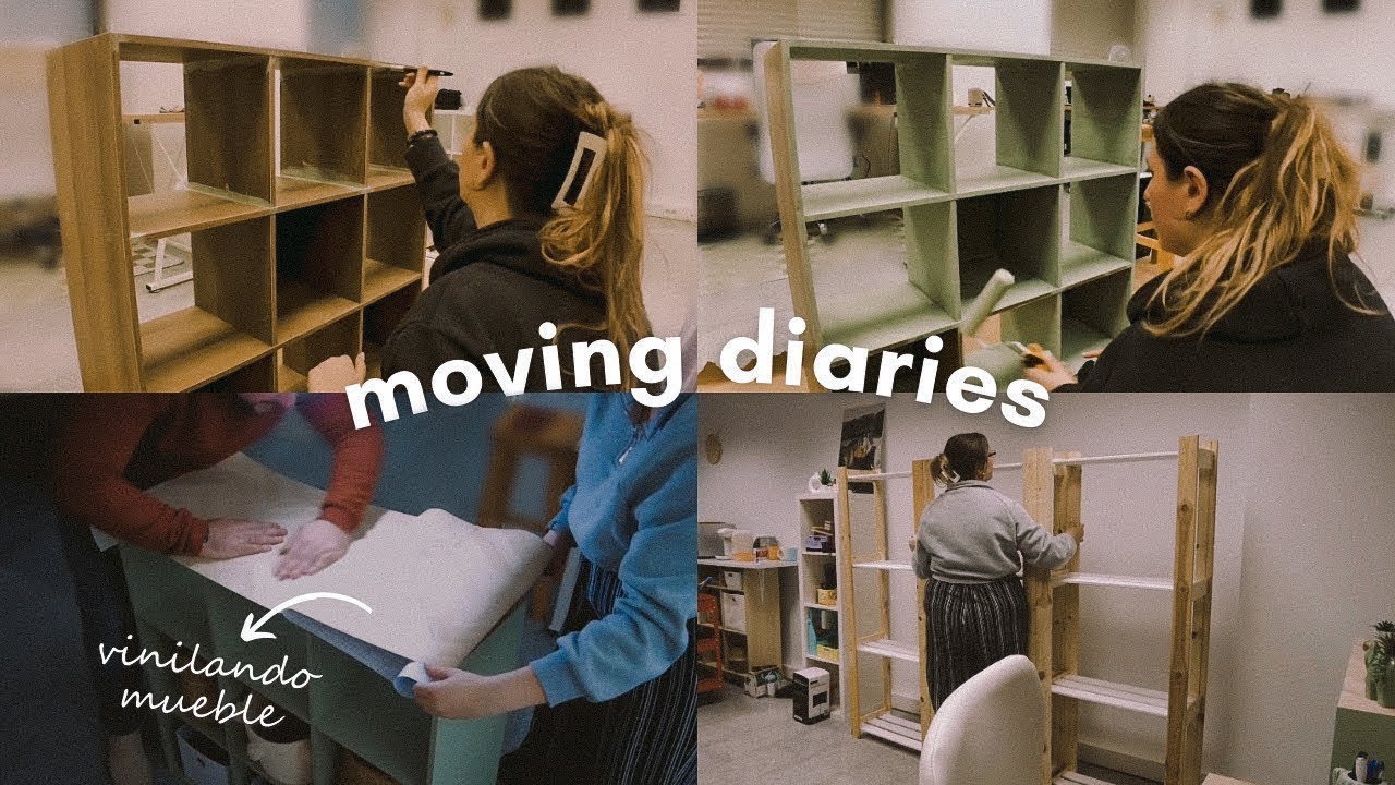 MUDANZA #7 CAMBIO RADICAL pintando y VINILANDO MUEBLES! Estantería Ikea TERMINADA! +Haul Aliexpress💚