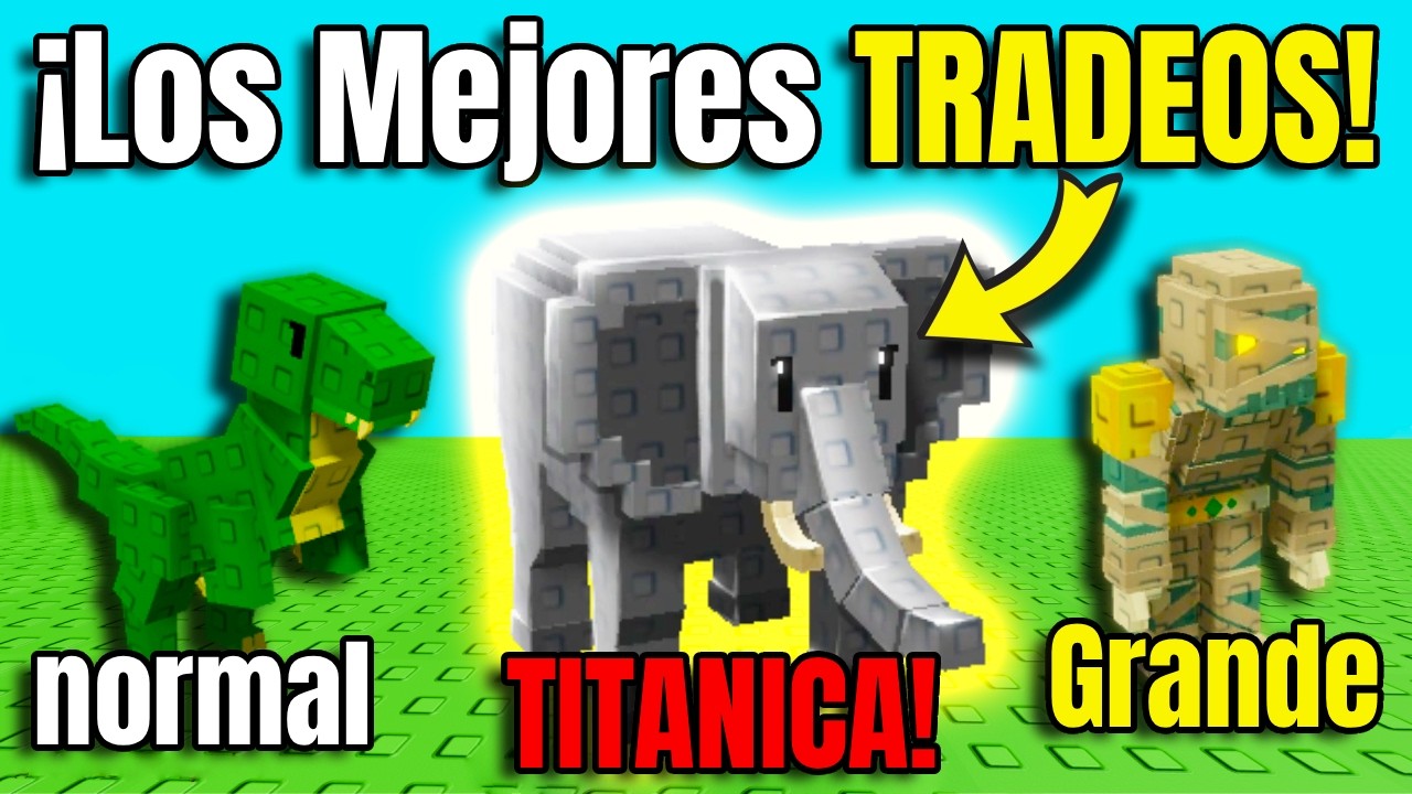 Así CONSEGUÍ 5 MASCOTAS TITÁNICAS solo con TRADEOS 🔥🦕