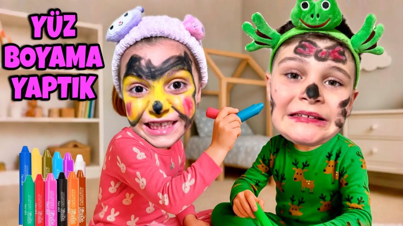 UTKU VE ASEL BİRBİRİNE YÜZ BOYAMA YAPTI , ASEL BEĞENMEDİ ‼️