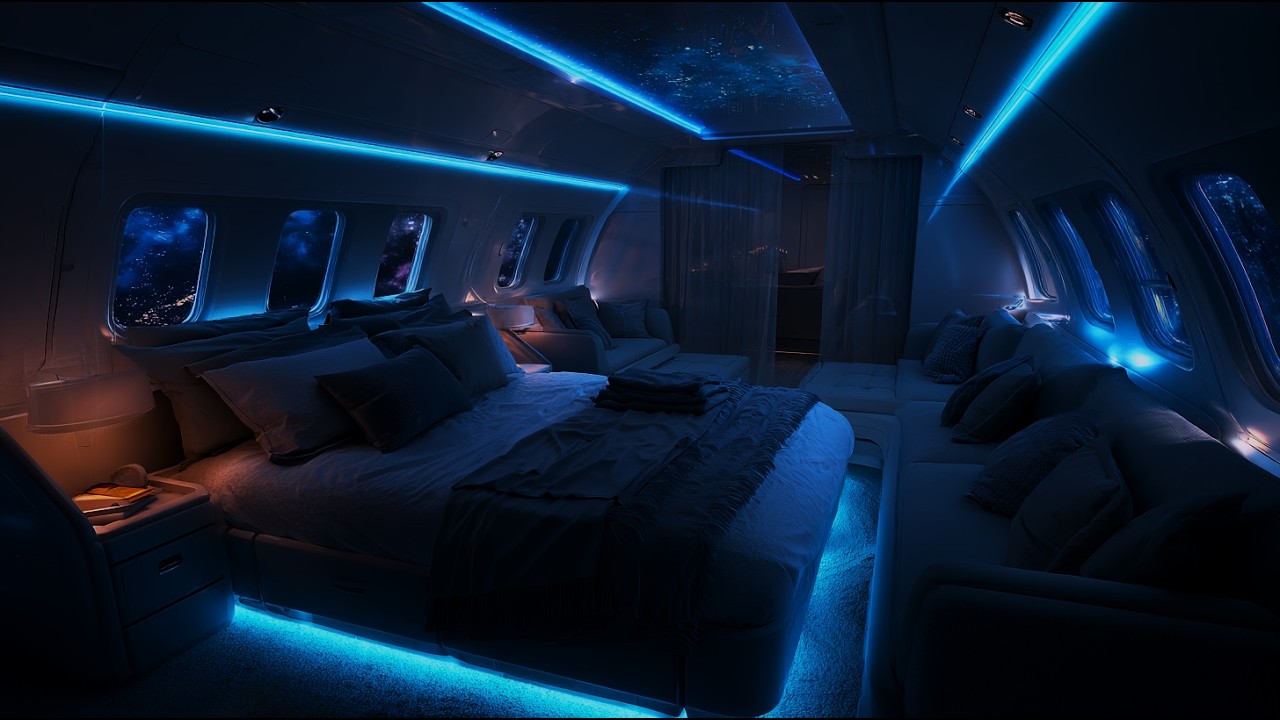 Relax your mind and sleep better tonight | Airplane Cabin Ambience ASMR for Sleep