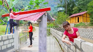 Timelapse - DIY 72 Hours Build Iron Gate - Replace Weak Bamboo Gate with Strong Metal Door