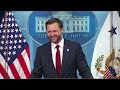 Vance holds first White House briefing since U.S.-Iran strikes resumed | Full Video