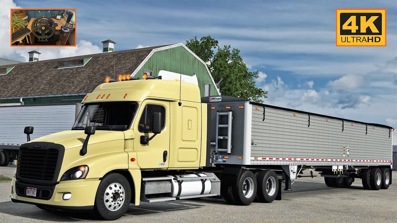 Freightliner Cascadia 125 w/ DD13 | Alliance - Columbus | ATS Gameplay 4K + wheel cam