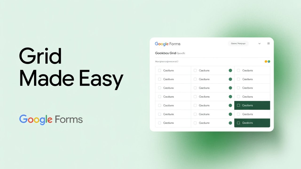 How to Use Checkbox Grid in Google Forms! - YouTube