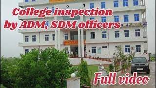 Collegeinspectionkartehuyelivevideosdm,Admofficersnursinginspectorssarswatinursingclgsawaimadhopur