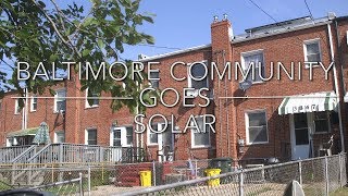 Baltimore Community Goes Solar