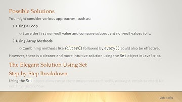 How to Check if All Values in an Array are Equal While Ignoring null Values