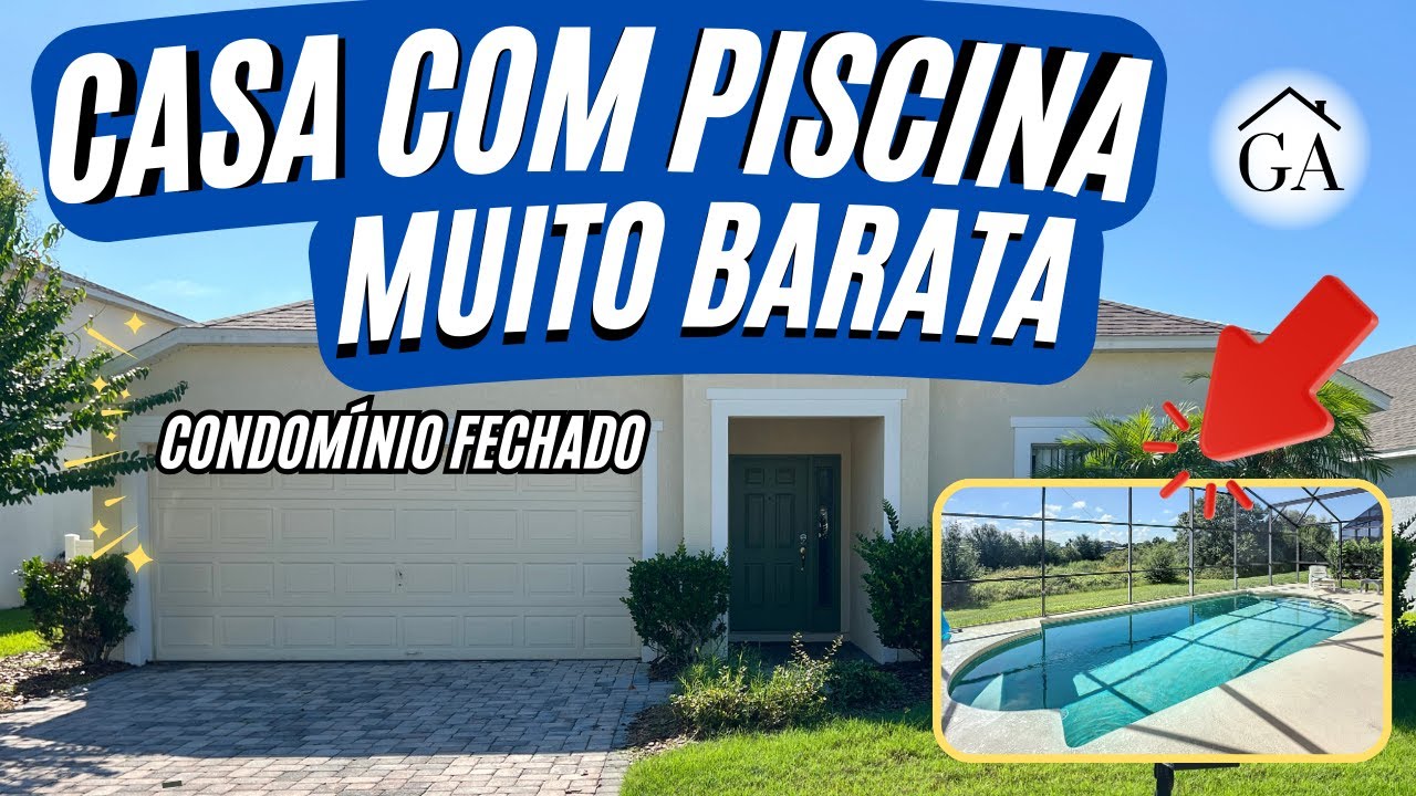 Casa Muito BARATA, com Piscina e 5 Quartos. Você não vai acreditar! 