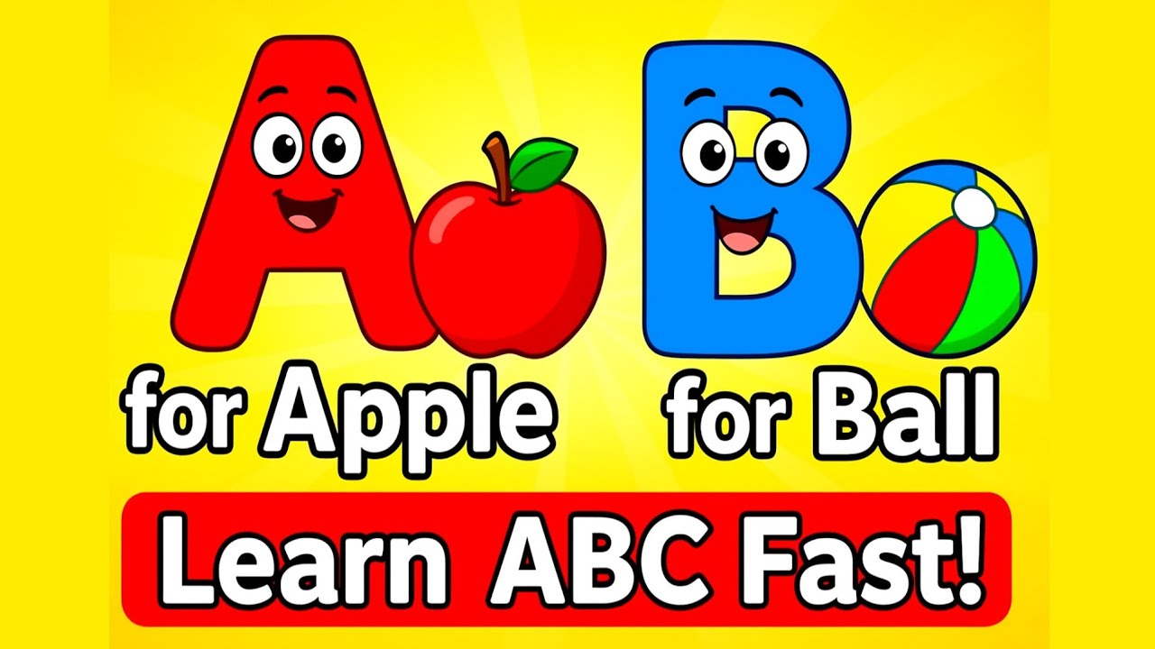 A for Apple 🍎 B for Ball 🎵 Phonics Song for Kids | Learn ABC with Two ...