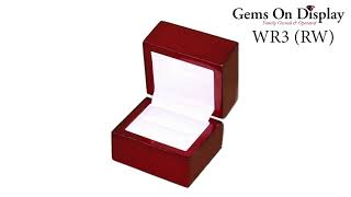 Red Rosewood Jewelry Single  Ring Box by Gems On Display 4 views 1 month ago 20 seconds