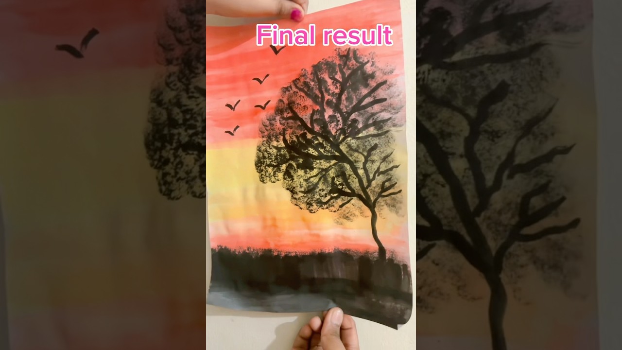 This is my first painting that I showed you.#painting#scenerydrawing ...