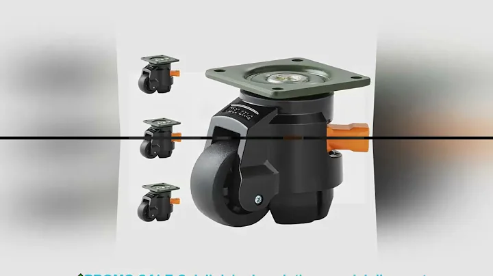 VEVOR 4 Pcs Leveling Casters Heavy Duty Swivel Caster Wheels with Handle Design Height Adjustable Fe