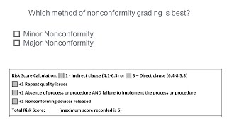 Which method of nonconformity grading is best?