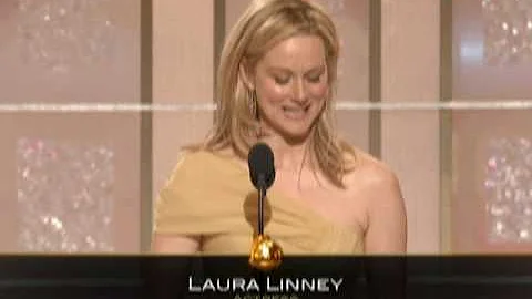 Laura Linney Wins Best Actress TV Movie - Golden G...
