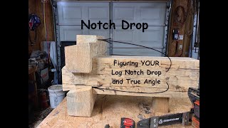 How to figure Notch Drop and angle for a Log Dovetail.