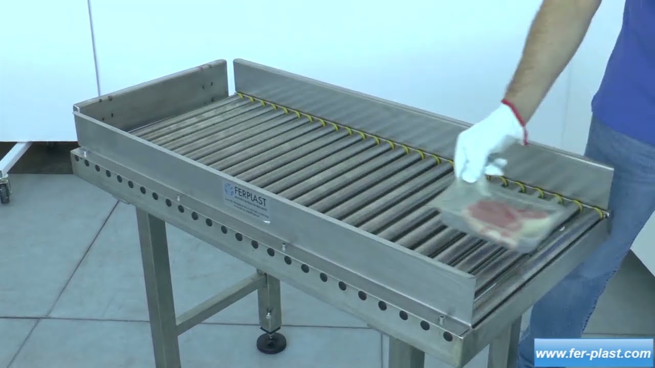 Stainless steel roller conveyor customized - www.fer-plast.com -