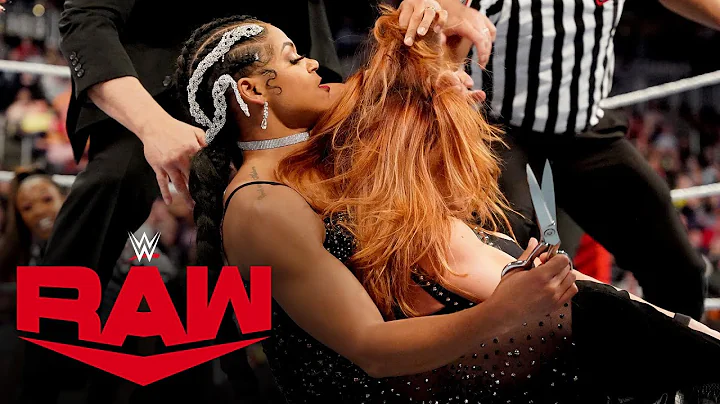 Bianca Belair cuts off Becky Lynchs hair: Raw, March 28, 2022