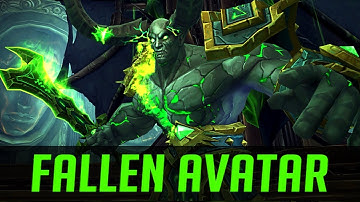 WOW Legion ► Fallen Avatar in The Tomb of Sargeras [Demon Hunter Tank]