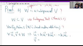Theorem 4.3.1 (Spanning Set Is the Smallest Subspace)