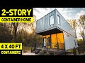 2-STORY ULTRA-MODERN SHIPPING CONTAINER HOME! (4x40ft Containers)